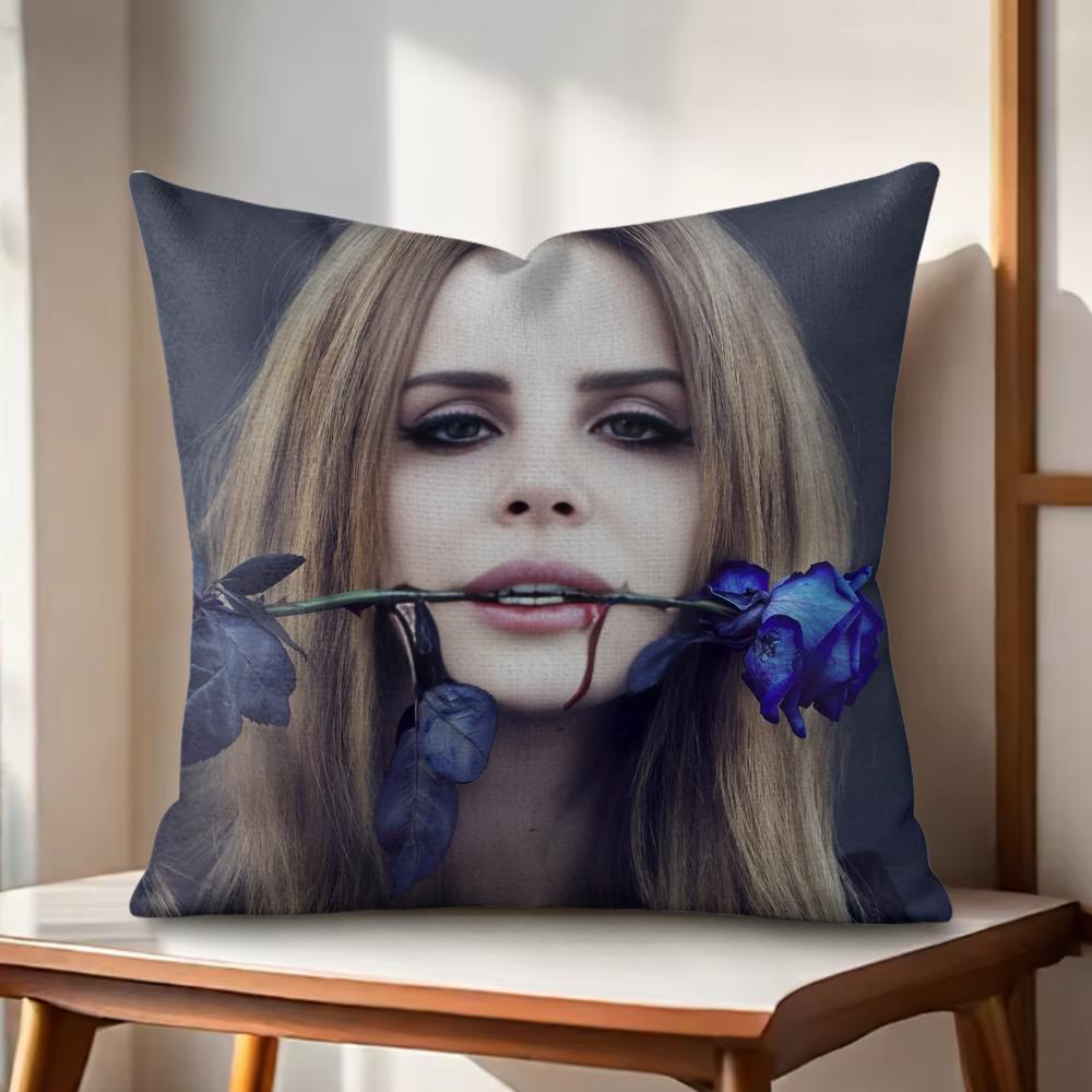 LLana DDel RRey Cushion Cover Natural Linen Organic Fabric DoubleSided Printing Couch Pillow Covers Home Decor
