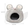 Guinea Pig Cave Bed Small Animal Washable Cotton Sleeping Nest Pet Hideout Bed House Anti-Slip Warm for Chinchilla Hedgehog