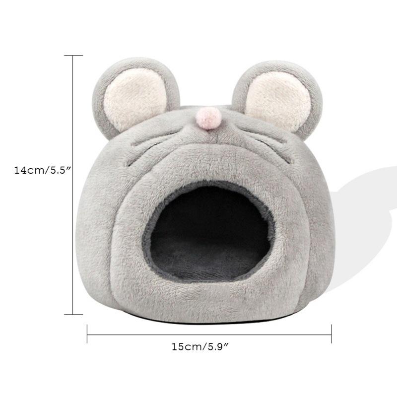 Cama de hamster de pelúcia macia, colchão para animais de estimação, cesta quente e confortável para rede, saco de dormir para porco, esquilo, animal, rato, ninho