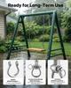 Swing Hangers, 6 Pack Heavy Duty Swing Brackets, 386 kg Each Load Capacity, Smooth Bearing, Stainless Steel Hangers, Ideal for Hammocks Playground