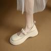 Inside And Outside Full Leather Small Thick Bottom Increased Mary Jane Shoes Women 'S  New All -Match Comfortable Shoes