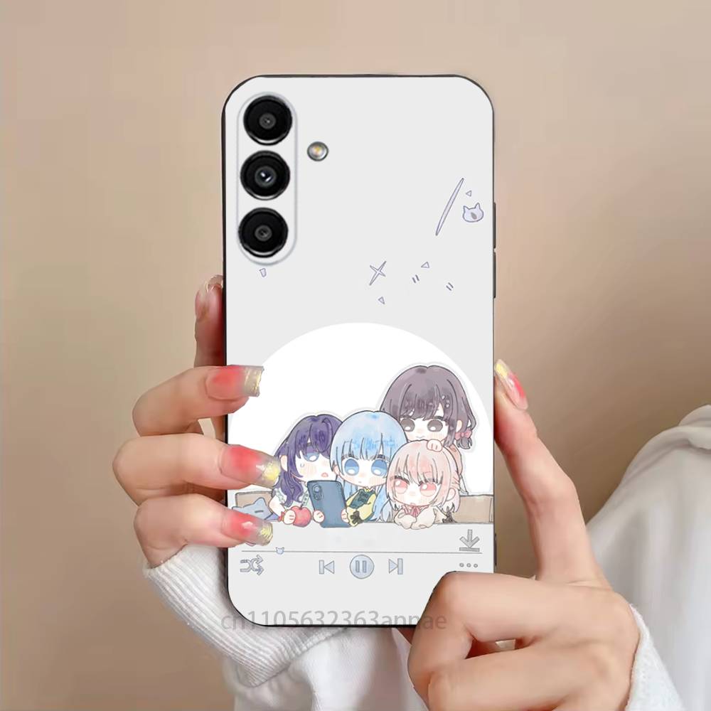 P-project Game Sekai M-Mizuki Phone Case For Samsung S25,24,21,22,23,S30,Ultra,S20,Plus,Fe,Lite,Note,S10,S9,Black Soft Shell