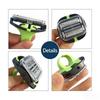 Men'S Convenient Multi-Blade Shaver Effortless Bald Head & Body Hair Grooming For Unisex Washable Shave Clean In One Strok