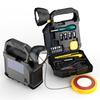 Multi-Functional Outdoor Portable Solar Flashlight USB Rechargeable Built-In Hardware Tools Torch Screw Set