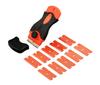 100pcs Plastic Razor Scraper Blades with Chisel Edge Remove Decals Stickers Adhesive Clean Glass Mirror Ceramic Glue