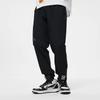 Li-Ning Solid Color Drawstring Casual Knit Sports Pants Men Bottoms Black AYKT133-1