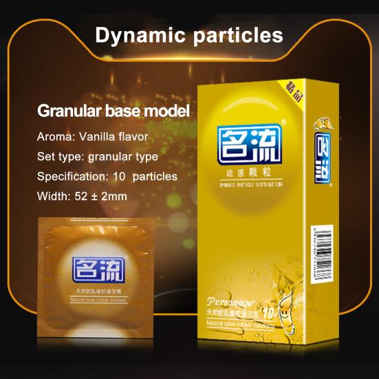 10 Stück Kondome mit körnigem Faden, ultradünn, verbesserte Empfindlichkeit, zuverlässiger Schutz, Kondome aus Latexmaterial