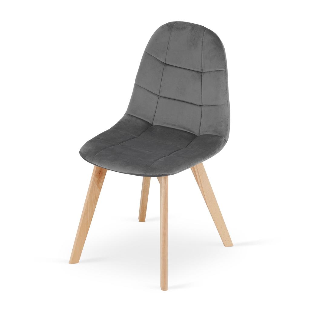 BORA chair - dark gray velvet x 1