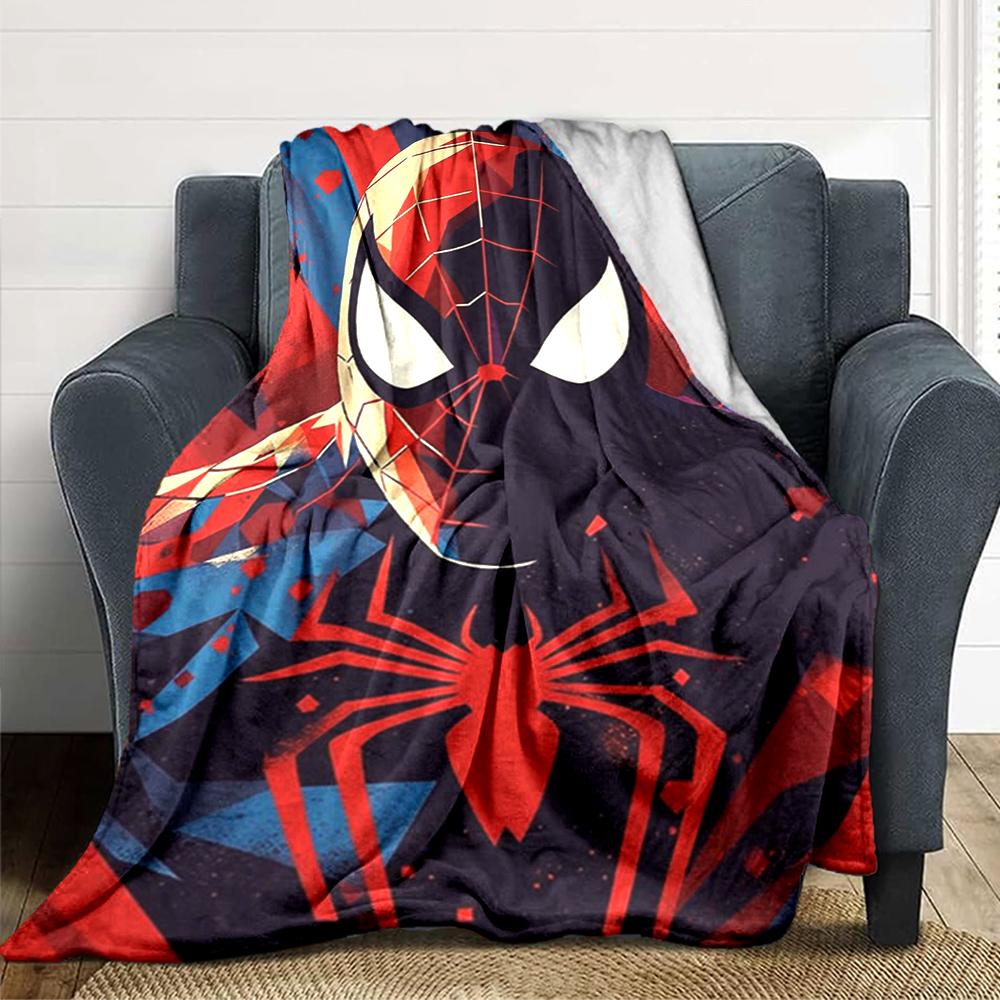 Spiderman Spiderverse Blanket Soft Throw Blanket For Home Bedroom Bed Sofa Travel Office Solid Christmas Blanket
