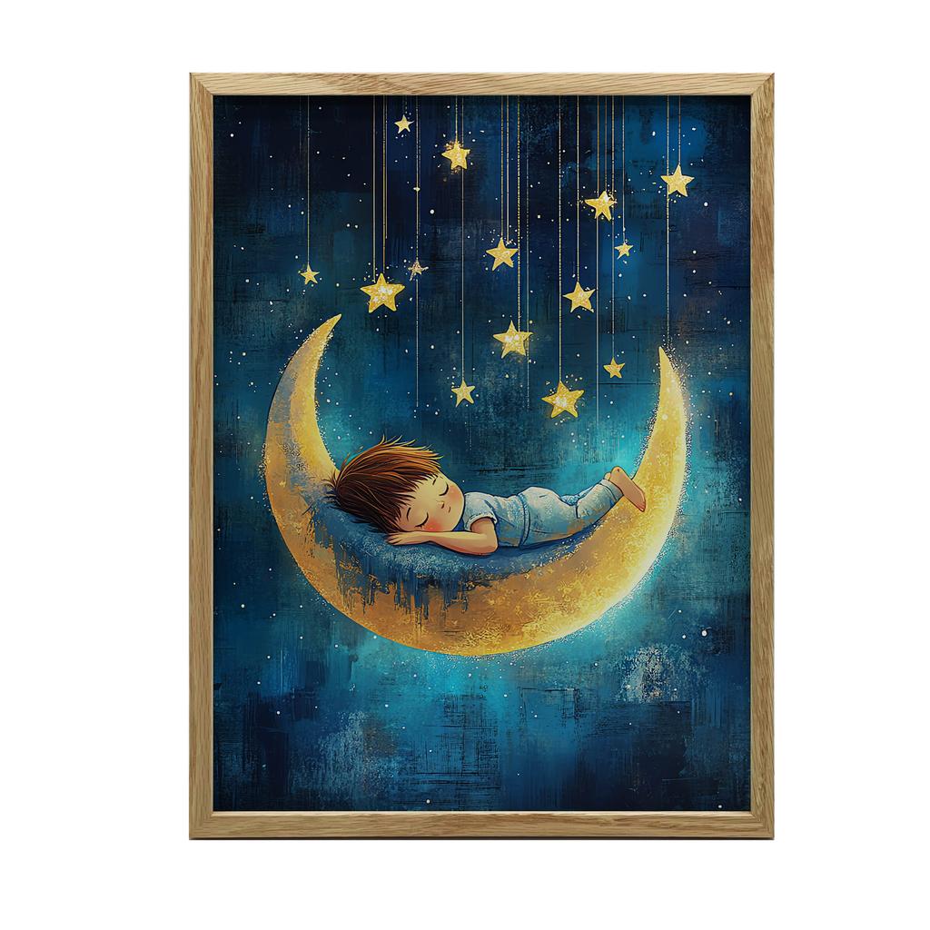 Poster Dream On The Moon Poster Dream On The Moon, 50X70 Cm, Frameless, Matte Paper 230 Gsm