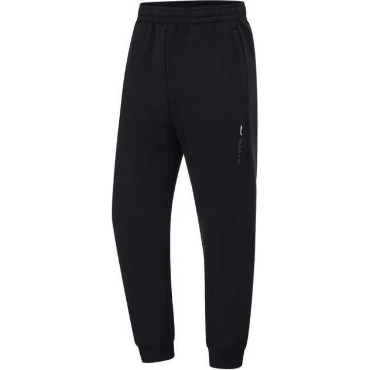 

Li-Ning Comfortable Casual Simple Versatile Sports Long Pants Men bottoms Black AKLU287-3 M