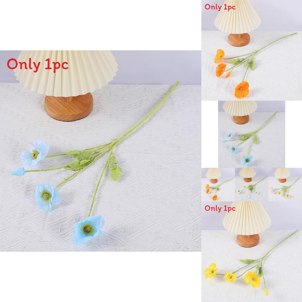 Artificial Poppy Flowers For Party Decor Wedding Gift For Colleagues Friends