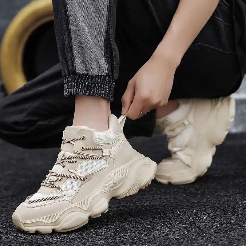 Mode Schnürung Perforiertes Oberteil Verkauf Life Sneakers Stiefel 43 Herren High Top Schuhe Sport Krasofka Teni Schuhe Luxus Fashion-man