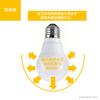 TOSHIBA LED light bulb, E26 base, A-type, 60W equivalent, omnidirectional, warm white, 2-prong, suitable for enclosed fixtures, LDA8L-G60V1RP