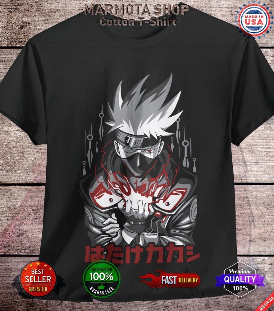 

Kakashi Shirt Naruto Shippuden Sasuke Itachi Anime Unisex Tee T-Shirt All Size M
