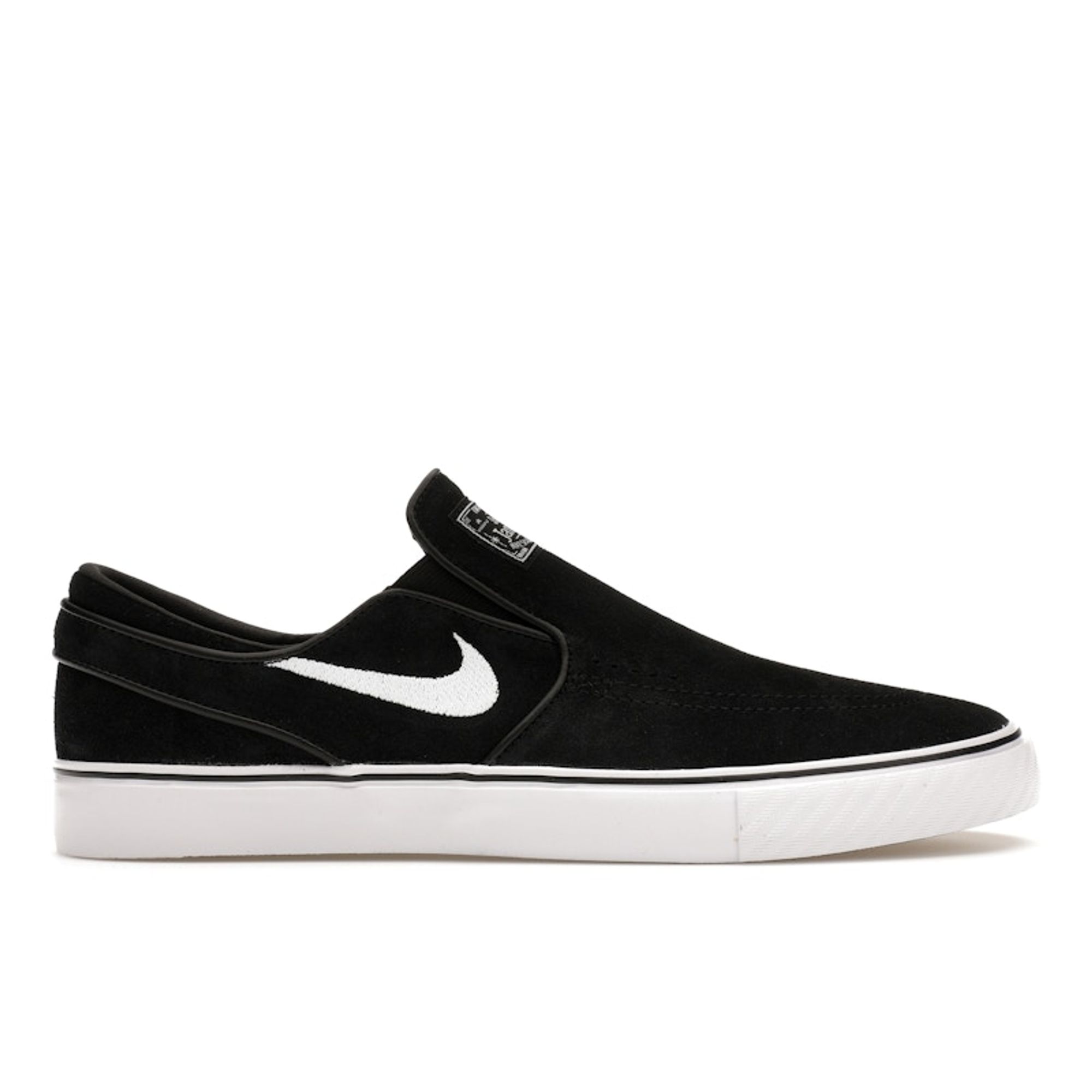 

Nike SB Stefan Janoski+ Slip Black White Мужские кроссовки черно-белые FN5893-001 36