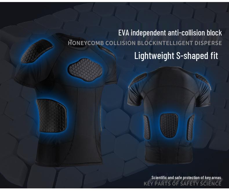Anti-Collision Rugby Armor: Shoulder & Waist Protection Sports Gear for Football & Basketball