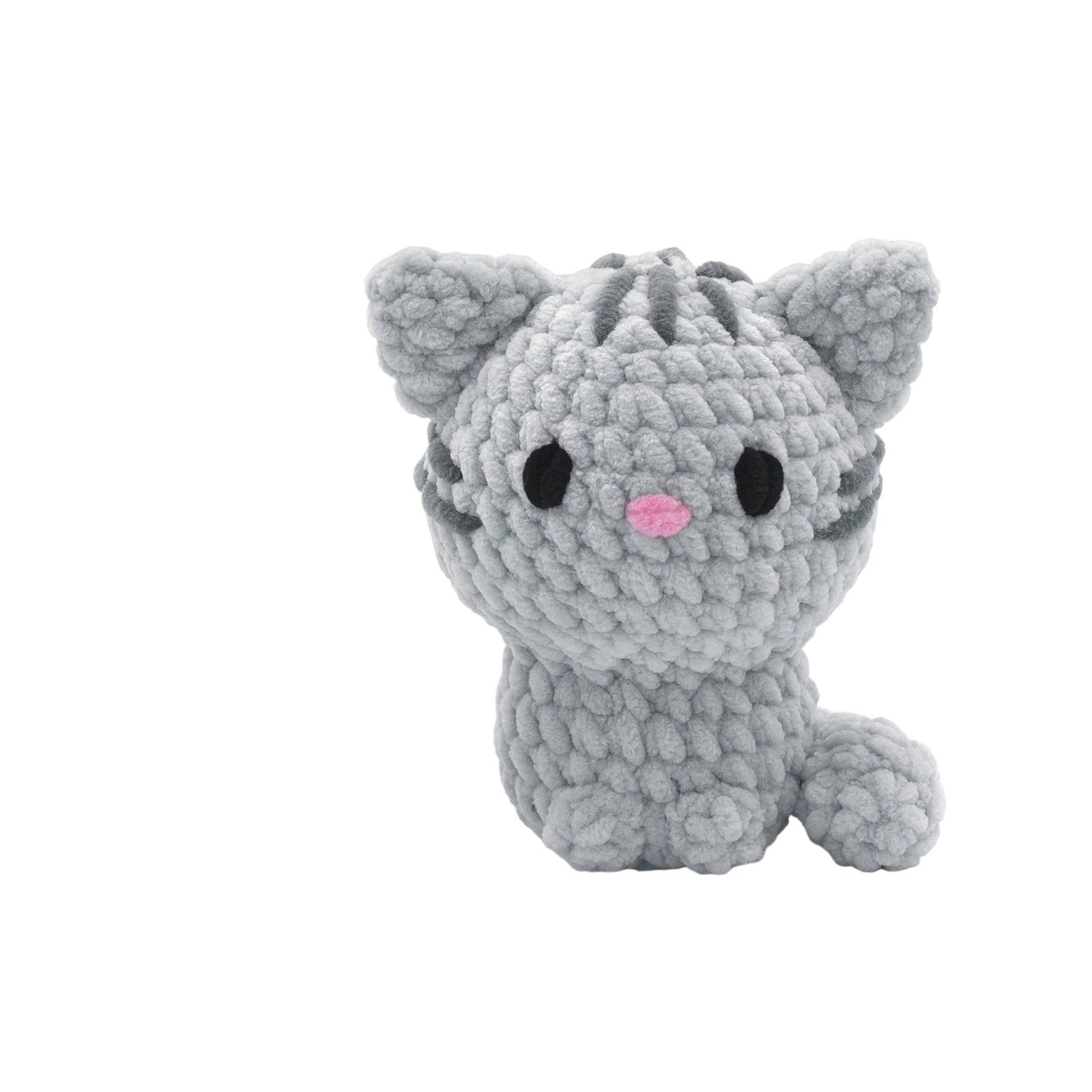 

The Hand Puppet Cat Mother Crocheted Gift Is Of Moderate Size And Suitable For Giving To Children As A Gift One Size