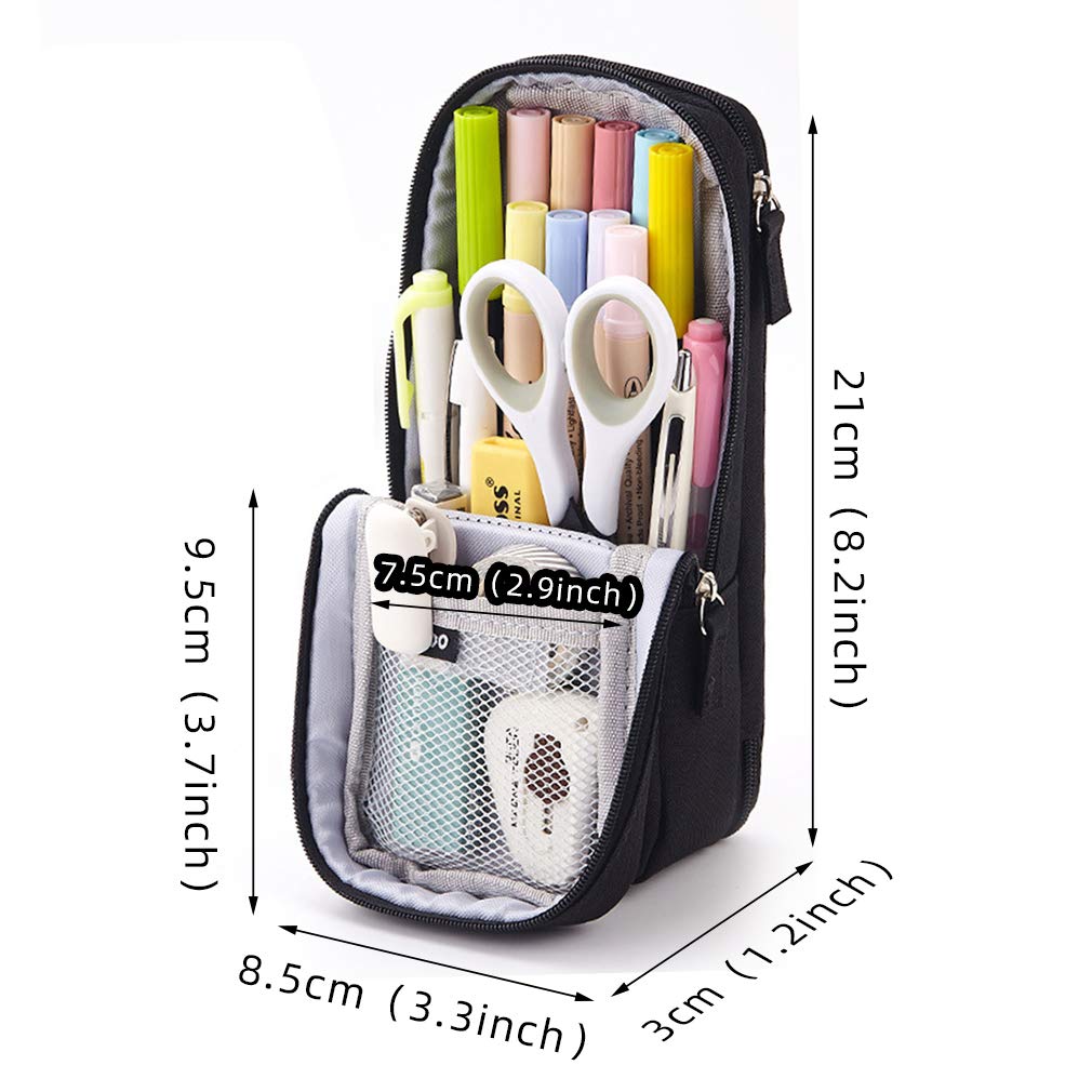 iSuperb Large Capacity Pencil Pencil Powerful Organization and Storage Gadget Storage Business Stationery Small Item Student Stationery Back To Pink