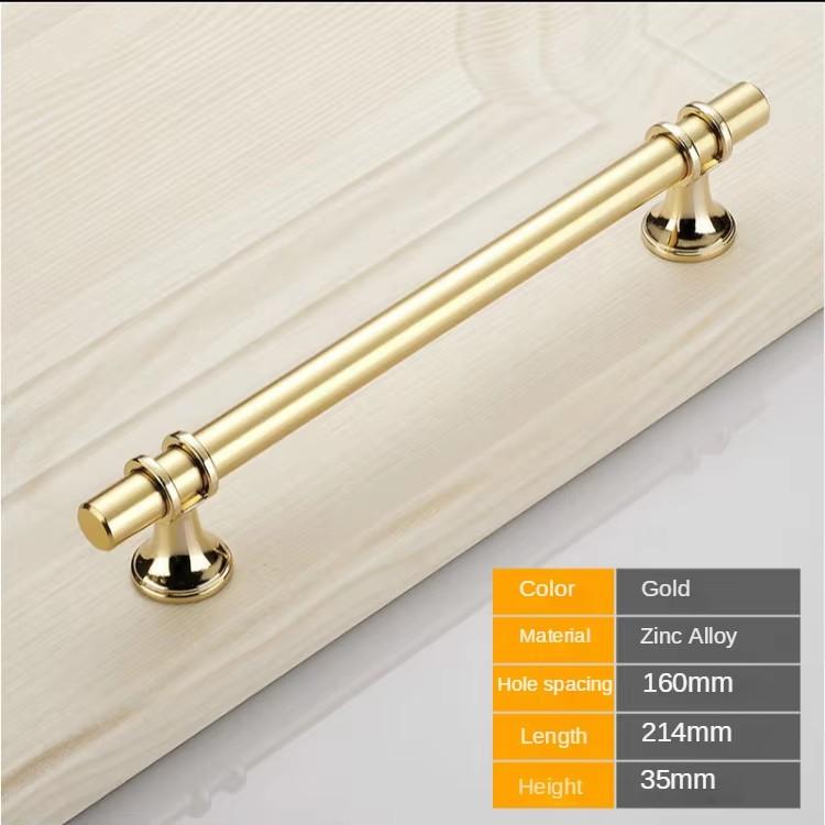 Moderne Zinklegierung Schwarz Gold Türgriffe Küchenschrankgriffe Massive Schubladengriffe Mode Möbelgriff Beschläge Möbel