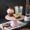 High-Foot Ceramic Cake & Dessert Tray