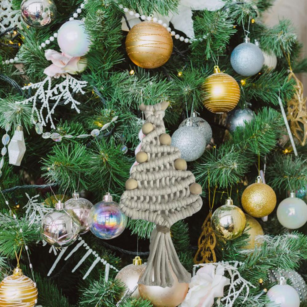 High-quality Pendant Holiday Decorations Hand-woven Cotton Rope Christmas Tree Ornaments for Holiday Home Decor Festive for Home