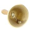 Loud Solid Brass Hand Call Bell Dinner Service Bell with Wooden Handle 8CM Brass Handbells Loud Ringing Bell Enduring