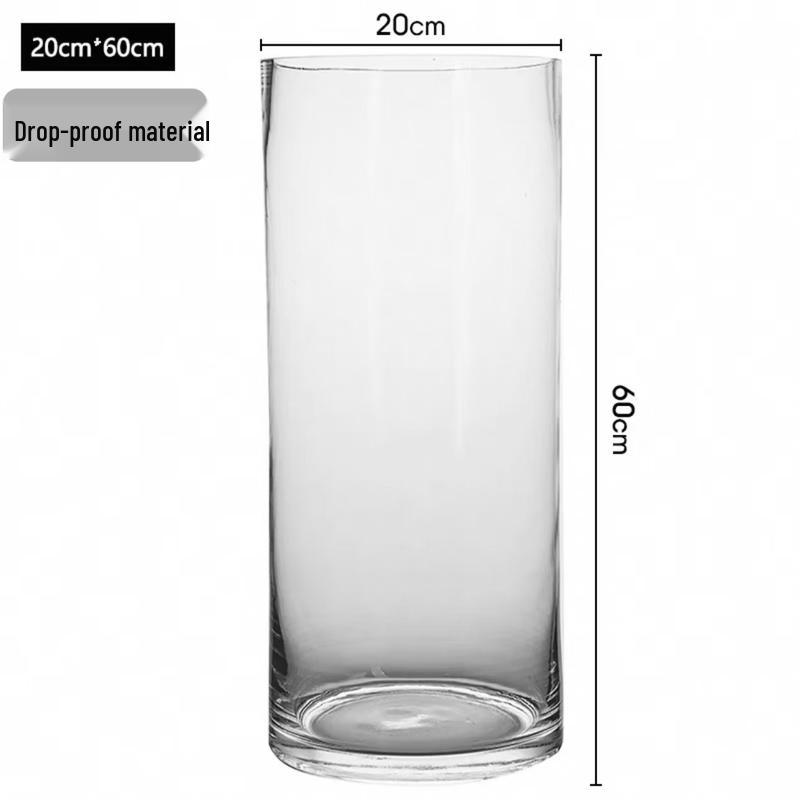 ZISIZ Transparent Acrylic Flower Bucket