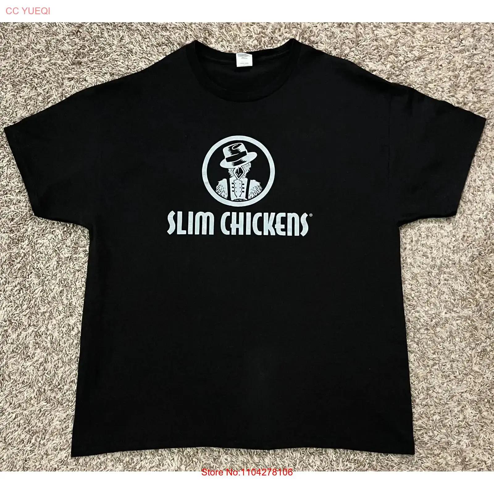 

Slim Chickens Classic Logo Men s Black T Shirt Size XL vintage Washed Stylish Top For Everyday Wear Versatile Slightly Unisex S разноцветный