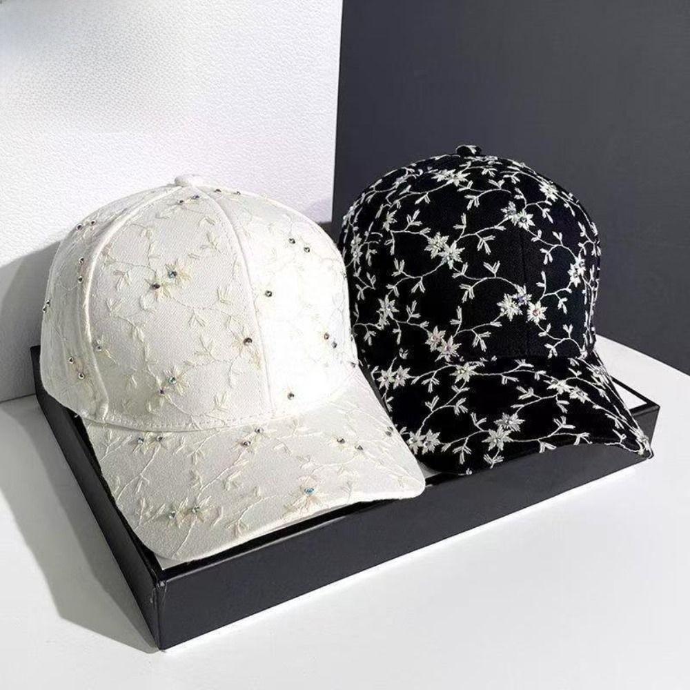 Elegant Ladies Sun Hat Little Flower Golf Cap Trendy Baseball Cap  Sisters Gifts
