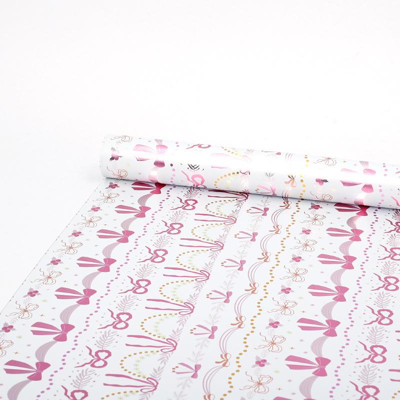 1 Roll Christmas Wrapping Paper Kraft Wrapping Paper Vintage Classic Brown Gift Wrapping Paper for Xmas New Year Winter Holiday