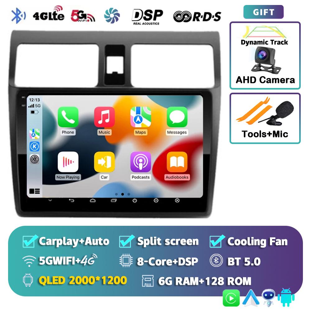 Android 14 Carplay Auto For Suzuki Swift 2003-2010 2 Din Car Radio Multimidia Video Player GPS Navigation Stereo Head Unit Audio