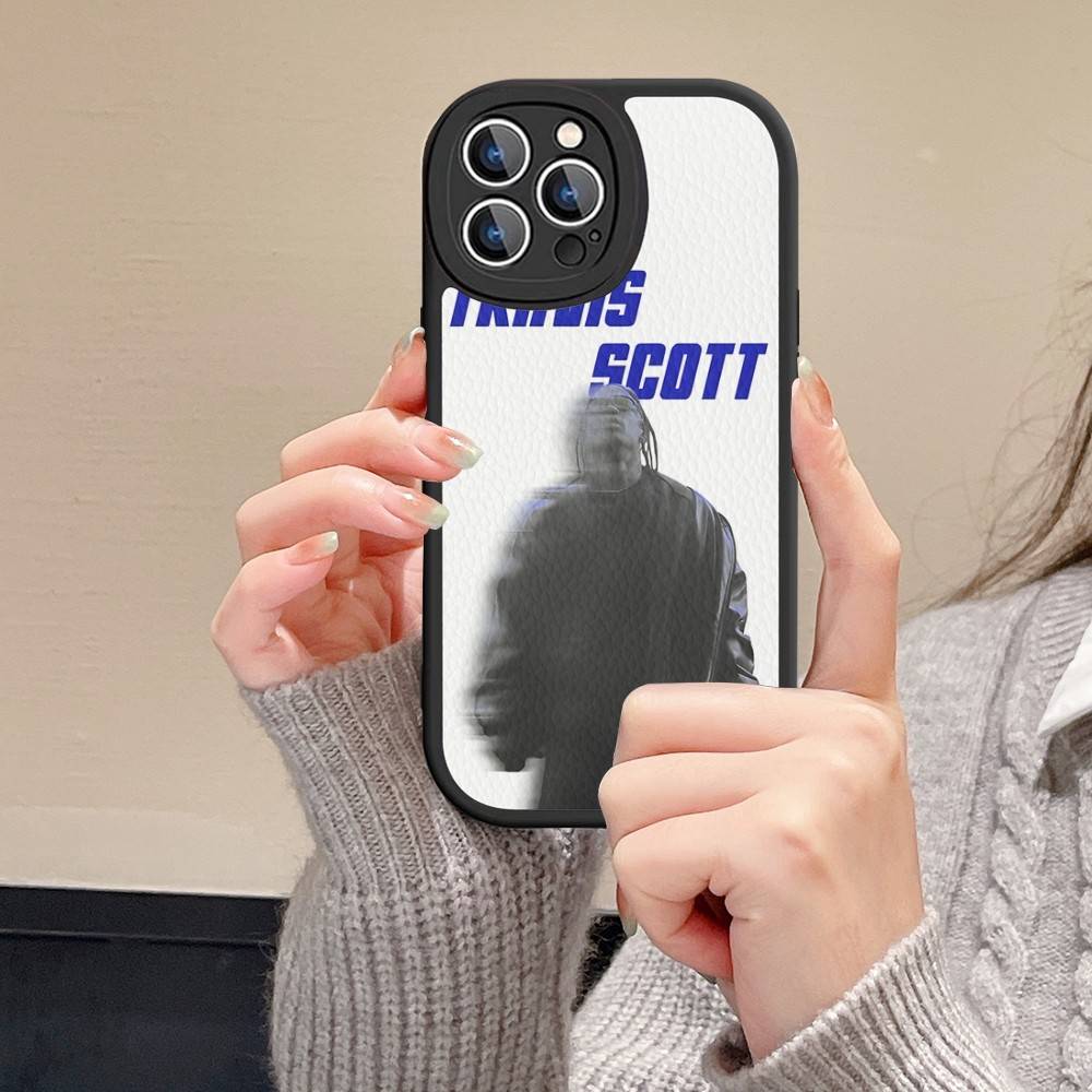 Luxury Travis Scott Cactus Jack Leather Phone Case For IPhone 16 15 14 13 11 12 Pro Max Mini Plus Back Cover
