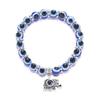 Evil Eye Bead Bracelet Blue Eye Hamsa Beaded Charm Stretch Bracelet Hand of Fatima Turkish Lucky Evil Eye Bracelet