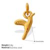 Lucky Cat Cartoon Animal DIY Pendant, 18K Gold Plated Stainless Steel Versatile Charm