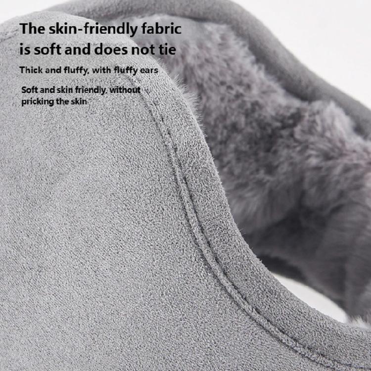 Winter Earmuffs with Thicken Plush Lining Foldable Ear Warmers for Women Men Unisex Outdoor Winter Sport Daily Activity