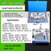 Complete Metric & Imperial Taper Tap and Die Set with Wrench & Round Die Holder
