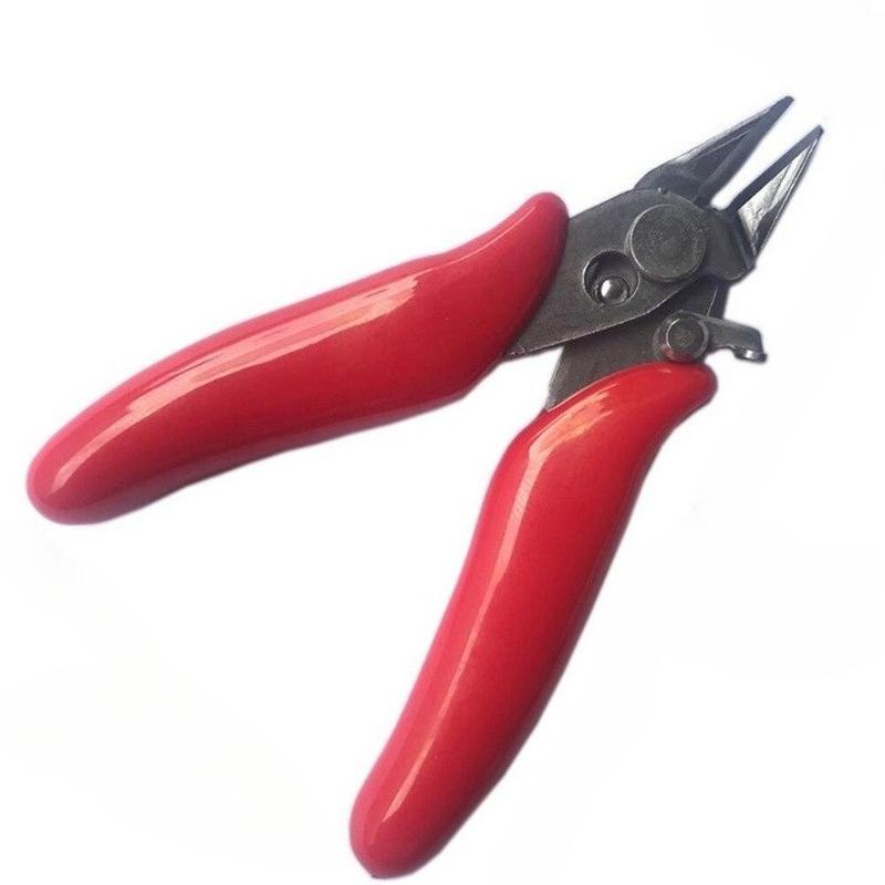 

1Pc 3.5 Inch Diagonal Pliers Small Soft Cutting Pliers Mini Wire Cutters Wire Insulated Rubber Handle Model Hand Tools червоний