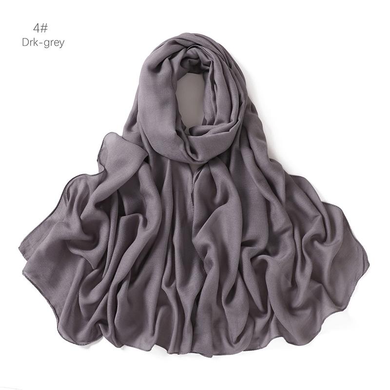 Muslim Modal Hijab Rayon Cotton Shawls For Women Plain Scarf Big Size Muslim Headscarf Wraps Islamic Turban Headband Foulard