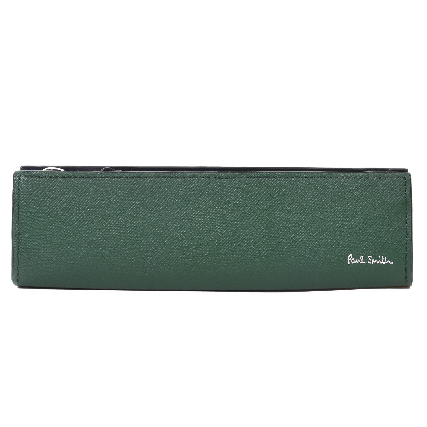 

can be Paul Smith Pen Case with Care Cloth Bright Stripe Puller Stationery Pencil Case Leather Personalized 873919 No [Set item/name engraved] зелёный