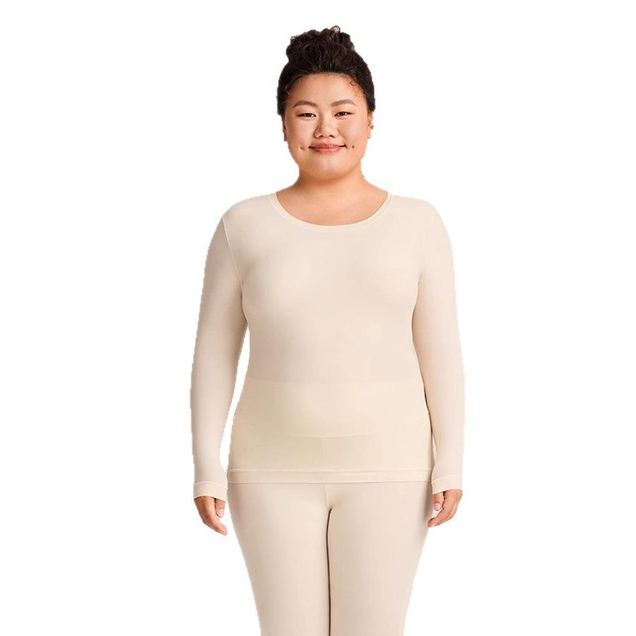 Ultra Thin Seamless Underwear Set for Women, Winter Thermal Base Layer Pajamas