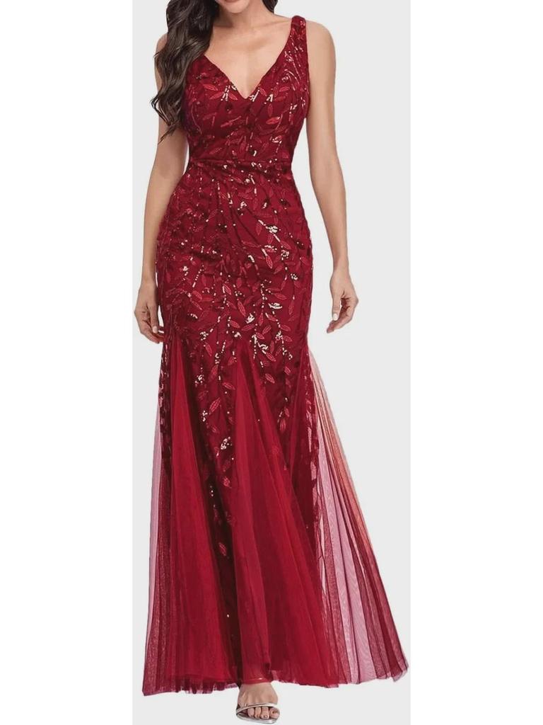 European & American Trendy Summer Sequin V-Neck Dresses - 6 Colors