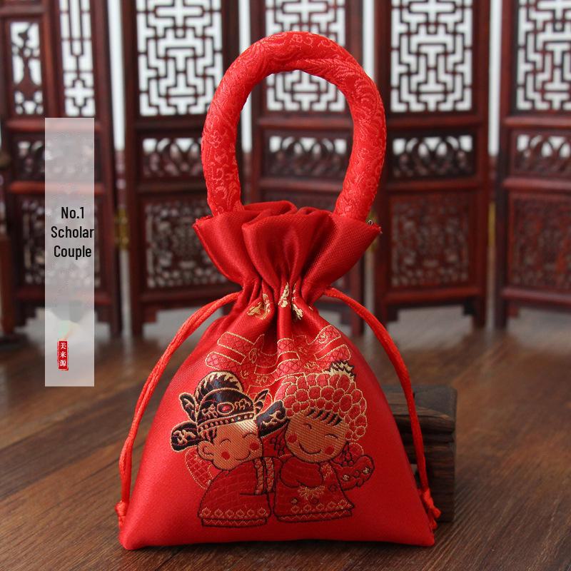 Portable Tassel Wedding Candy Bag - Souvenir Packaging for Weddings and Celebrations