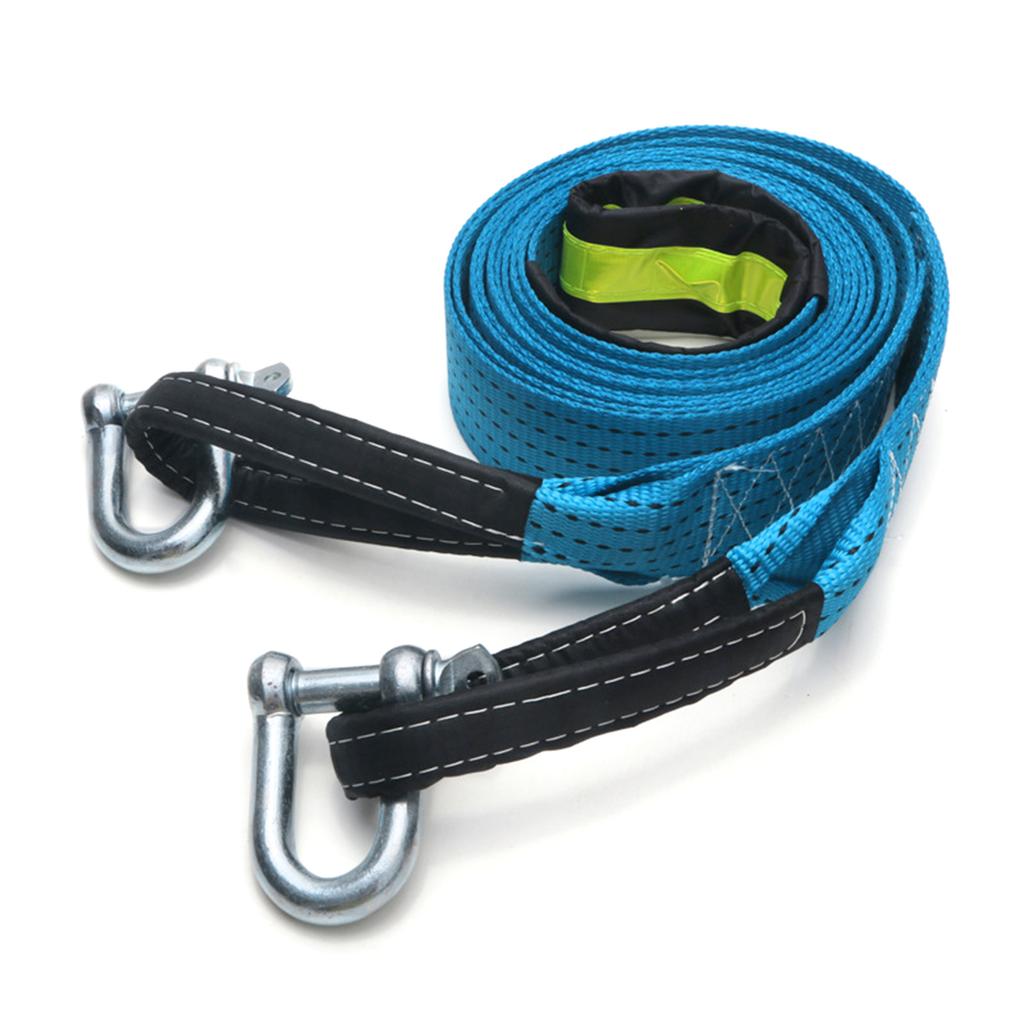 Multipurpose Vehicle Recovery Strap Secure Hooking Designs Towing Strap Roadside Assistance Tool Multipurpose Tow Cord