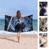 L-Love and D-Deepspace Anime Beach Swimming Towel Soft Absorbent Washcloth Children's Gifts for Kids Travel Camping Gym