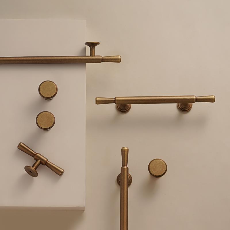 DOOROOM Mässing Möbelhandtag Hem Handskakning Byrå Skåp Högkvalitativ Skåpdörrhandtag Inredningshandtag