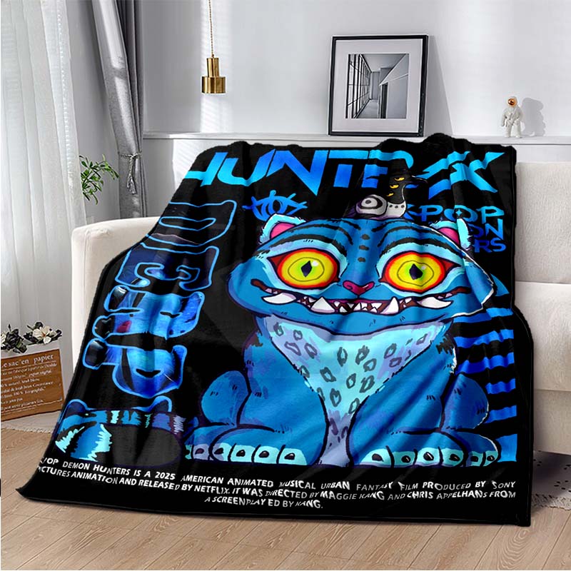 Kawaii Tiger Cartoon Anime Throws Blanket Kids Super Soft Cute Blankt for Travel Couch Picnic Bed Flannel Blanket Birthday Gift