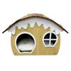 Thickened Warm Closed Wooden Felt Cat House Indoor Security Sleeping Cat Nest