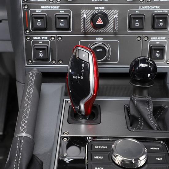 Red ABS Gear Shift Knob Trim Cover For Ineos Grenadier -25