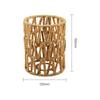 American Style Hand-Woven Faux Rattan Pendant Ceiling Light for Restaurants, Bars, and Bedrooms